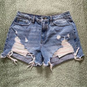 Summer Haze Denim Shorts - Medium Blue Wash size 11